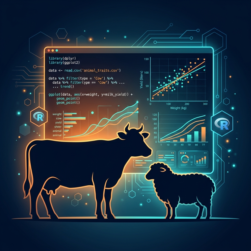 R and RStudio Data Analysis in Animal Science